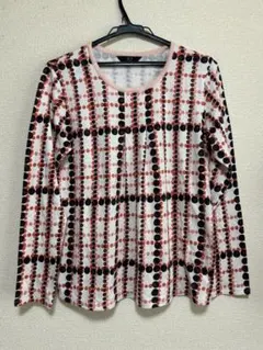 週末迄の出品です。お値下げしました！DAKS 半袖ニット ベージュ チェック柄 美品 DAKS モヘア ラメ入り 半袖 ニットチェック柄 ベージュ系 M 希少