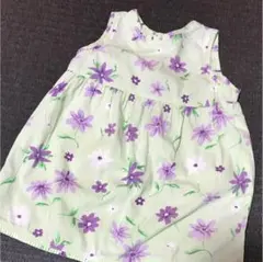ラベンダーフラワーワンピース
