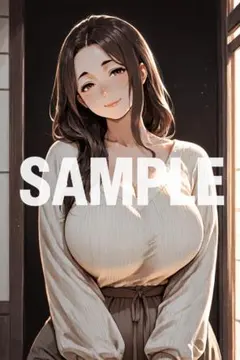 AI美少女 グラビア A4ポスター リブニット