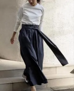新品タグ付き FREY EASY COCOON SKIRT Mサイズ ネイビー - メルカリ