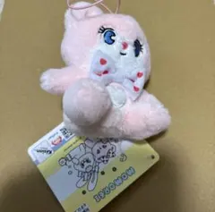 MOMOREI ふわふわおすわりマスコット ピンク くま モモレイのサムネイル