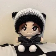 ストぬい 猫耳 ニット帽 ぬい服 編み物