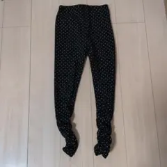 キッズ水玉スパッツ 140cm 黒