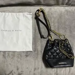 最後値下げ新品CHARLES & KEITH 本皮キルティング3 wayバッグ - メルカリ