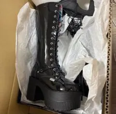 新品未使用 24.5cm YOSUKE U.S.A. 厚底レースアップブーツ