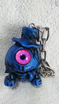 DR エムイーくん キーホルダー ブルー M:E サブカル 目玉 キーチェーン