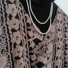 金の刺繍入り/ノースリーブベスト/Lサイズ【ワールド】コルディア