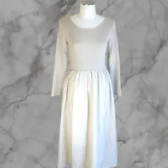 【美品】プロポーションボディドレッシング　ニット　ドッキングワンピース