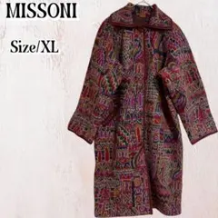 MISSONI ミッソーニ　総柄ウールロングコート　XL最高級　ヴィンテージ70 2026年最新】ミッソーニ コートの人気アイテム - メルカリ