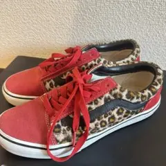 ☆値下げしました VANS レッド ヒョウ柄 スニーカーのサムネイル