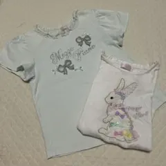 A3005 メゾピアノ Tシャツ 2枚セット 130cm
