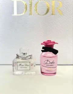 【訳あり】ミスディオール ＆ ドルチェ＆ガッバーナ ミニ香水5ml 2点セット