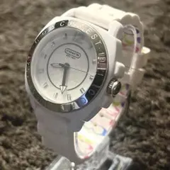 コーチ　レディース　腕時計　ラバー　ホワイト　新品　未使用品 楽天市場】COACH コーチ 腕時計 時計 ブランド レディ−ス