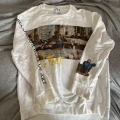 ZARA アートプリント スウェット Lサイズ