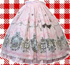 2006年アリス柄 裾フリルスカート ピンク ALICE and the PIRのサムネイル