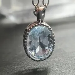 11月誕生石 ブルートパーズのネックレス