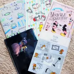 クリアファイル A4 5枚 ディズニー 5ポケット 美品