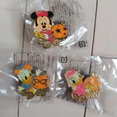 【未使用】ディズニー　ピンバッジ　ドナルド　デイジー　ミニー追加