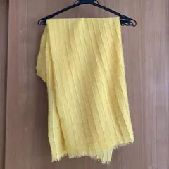 ストール　イエロー　黄色　未使用　パシュミナ