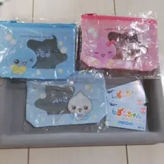 しずくちゃん クリアポーチ しずくちゃん うるおいちゃん みるみるちゃん 3点