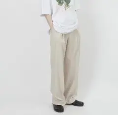 Raucohouse single pin-tuck wide slacks