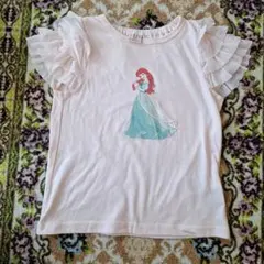 #115 プティマイン×ディズニープリンセス 半袖Tシャツ 120cm