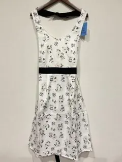 新品WbyWpc花柄ドレスエプロンM〜L撥水加工