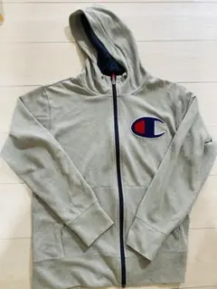 Champion ジップアップパーカー グレー