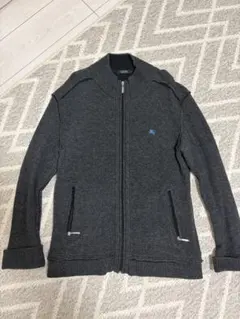 BURBERRY BLACK LABEL ジップフライ ドライバーズ ニット