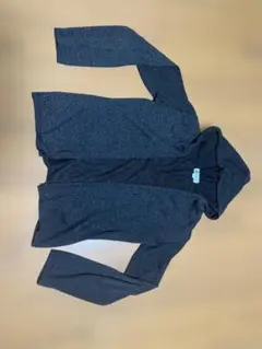 MICHEL KLEIN シースルーブラックフードカーディガン