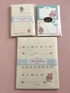 MY MELODY 古川紙工　そえぶみ箋　あそび箋　ニコイチmemo