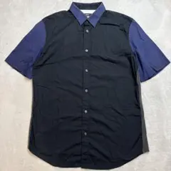 DIESELディーゼル　半袖シャツ　ブラック/ネイビー/グレー系　Mサイズのサムネイル