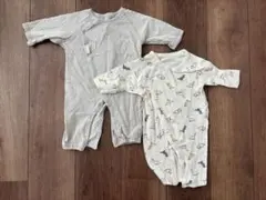 プティマイン　2wayオール　肌着　恐竜