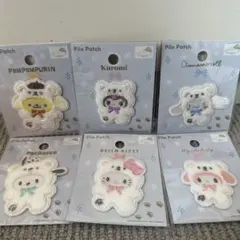 セリア サンリオ パイルワッペンシール　 6種類セット