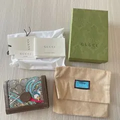 GUCCI×Disney ドナルドダック 三つ折り財布 GGスプリーム - メルカリ