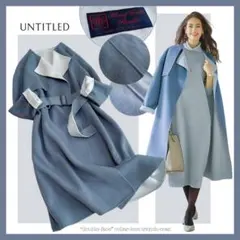 アンタイトル：大きいサイズ【ダブルフェイス／ベルテッド】オーバー•トレンチコート