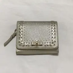 ANTEPRIMA 二つ折り財布 コルニーチェ 牛革 シャンパンゴールド リボンのサムネイル