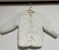 プチマイン キルティングジャケット ホワイト 100cm