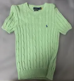 Polo Ralph Lauren 半袖 ケーブルニット グリーンのサムネイル