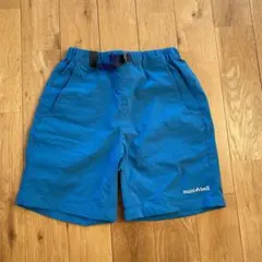mont-bell Kid's 130 ショートパンツ 青 美品
