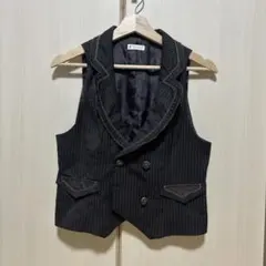 axes femme ブラックストライプ ベスト