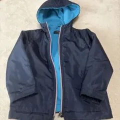 COMME CA ISM ネイビー フード付きジャケット