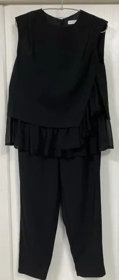 【&.NOSTALGIA】アシメデザイン　シフォンフリル　パンツセットアップ