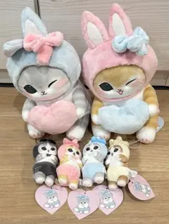 mofusand うさにゃんBIGぬいぐるみ マスコット 全6種セット