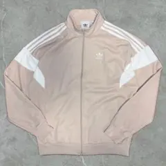 adidas アディダス トラックジャケット ベージュ S トレフォイル Y2K