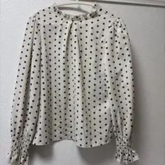 美品　ドットブラウス