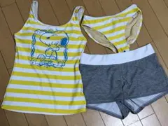 レディース水着　3点セット　スヌーピー　9号Mサイズ