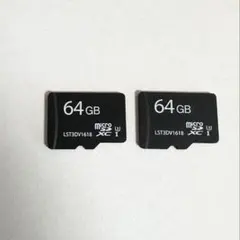 64GB マイクロSDXCメモリーカード　 2枚セット