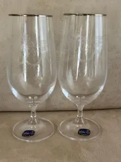 BOHEMIA GLASS ワイングラス 2客セット ボヘミア グラス