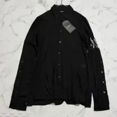 未使用タグ付✨LIMI feu リミフゥY's 黒長袖シャツM相当 fj192のサムネイル